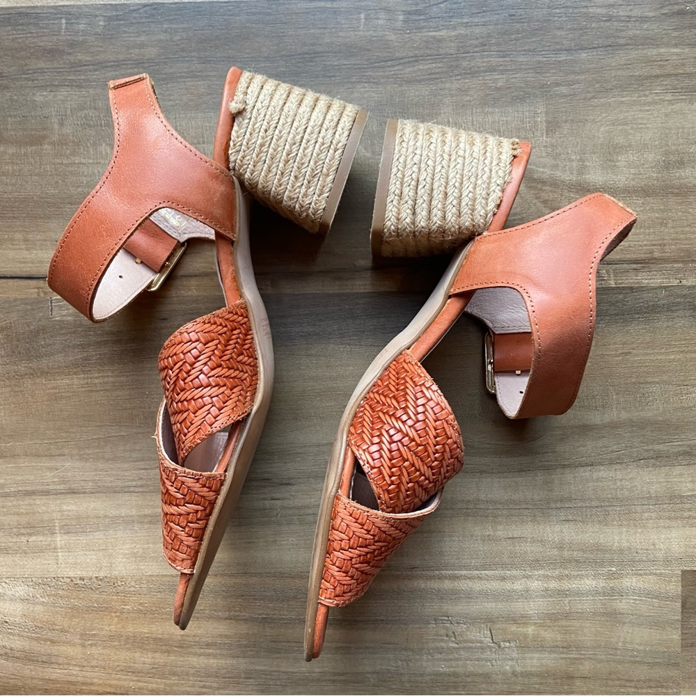 Marroqui Sanchez made in Spain woven leather upper esapadrille sandal - Picture 4 of 5